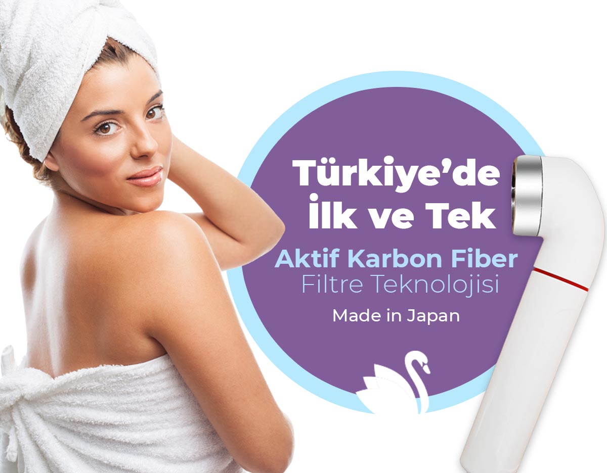 filtreli duş başlığı