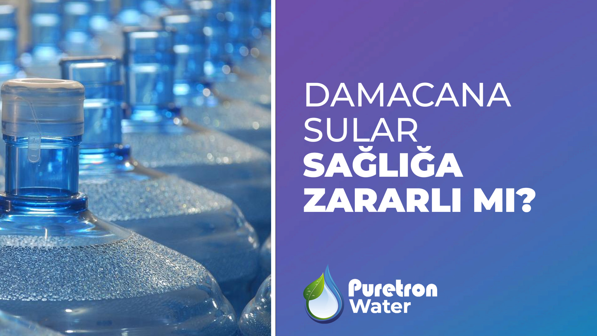 Damacana su hijyen sorunları su arıtma sistemi örnek görseli