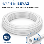 Swun Chyuan 1/4 inch NSF onaylı beyaz su arıtma hortumu